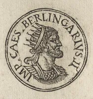 An illustration from Promtvarii iconvm insigniorvm à secvlo hominvm, subiectis eorum vitis, per compendiũ ex probatissimis autoribus desumptis, editio secunda : illustrium virorum, qui à prima successerunt, imaginibus aucta atque locupletata (1578)