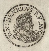 An illustration from Promtvarii iconvm insigniorvm à secvlo hominvm, subiectis eorum vitis, per compendiũ ex probatissimis autoribus desumptis, editio secunda : illustrium virorum, qui à prima successerunt, imaginibus aucta atque locupletata (1578)