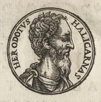 An illustration from Promtvarii iconvm insigniorvm à secvlo hominvm, subiectis eorum vitis, per compendiũ ex probatissimis autoribus desumptis, editio secunda : illustrium virorum, qui à prima successerunt, imaginibus aucta atque locupletata (1578)