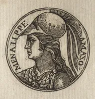 Picture 13 of 154 from Promtvarii iconvm insigniorvm à secvlo hominvm, subiectis eorum vitis, per compendiũ ex probatissimis autoribus desumptis, editio secunda : illustrium virorum, qui à prima successerunt, imaginibus aucta atque locupletata (1578), leaf 56