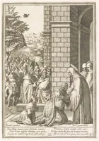 Picture 14 of 32 from Vita et miracvla sanctiss.mi patris Benedicti : ex libro ii dialogorum beati Gregorii papae et monachi collecta : et ad instantiam deuotorum monachorum congregationis eiusdem s.ti Benedicti Hispaniarum aeneis tÿpis accuratissimè delineata (1579), leaf 52