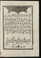 An illustration from Compendio del gran volvme de l'arte del bene et leggiadramente scrivere tvtte le sorti di lettere et caratteri : con le lor regole, misure, & essempi (1578)