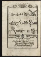 An illustration from Compendio del gran volvme de l'arte del bene et leggiadramente scrivere tvtte le sorti di lettere et caratteri : con le lor regole, misure, & essempi (1578)