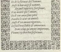 An illustration from Le plaisant iev dv dodechedron de fortune : non moins recreatif, que subtil & ingenieux : renouuellé & changé de sa premiere edition (1581)