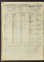 An illustration from Architectvra, oder, Bauung der Antiquen auss dem Vitruuius : woellches sein funff Collummen orden, daer auss mann alle Landts gebreuch vonn Bauuen zu accommodierē : dienstlich fur alle Bawmaystren Maurrer, Stainmetzlen, Schreineren, Bildtshneidren, vnd alle Liebhabernn der Architecturen (1582)