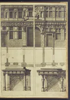 An illustration from Architectvra, oder, Bauung der Antiquen auss dem Vitruuius : woellches sein funff Collummen orden, daer auss mann alle Landts gebreuch vonn Bauuen zu accommodierē : dienstlich fur alle Bawmaystren Maurrer, Stainmetzlen, Schreineren, Bildtshneidren, vnd alle Liebhabernn der Architecturen (1582)