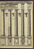 An illustration from Architectvra, oder, Bauung der Antiquen auss dem Vitruuius : woellches sein funff Collummen orden, daer auss mann alle Landts gebreuch vonn Bauuen zu accommodierē : dienstlich fur alle Bawmaystren Maurrer, Stainmetzlen, Schreineren, Bildtshneidren, vnd alle Liebhabernn der Architecturen (1582)