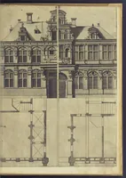 An illustration from Architectvra, oder, Bauung der Antiquen auss dem Vitruuius : woellches sein funff Collummen orden, daer auss mann alle Landts gebreuch vonn Bauuen zu accommodierē : dienstlich fur alle Bawmaystren Maurrer, Stainmetzlen, Schreineren, Bildtshneidren, vnd alle Liebhabernn der Architecturen (1582)