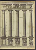 An illustration from Architectvra, oder, Bauung der Antiquen auss dem Vitruuius : woellches sein funff Collummen orden, daer auss mann alle Landts gebreuch vonn Bauuen zu accommodierē : dienstlich fur alle Bawmaystren Maurrer, Stainmetzlen, Schreineren, Bildtshneidren, vnd alle Liebhabernn der Architecturen (1582)