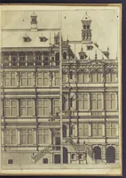 An illustration from Architectvra, oder, Bauung der Antiquen auss dem Vitruuius : woellches sein funff Collummen orden, daer auss mann alle Landts gebreuch vonn Bauuen zu accommodierē : dienstlich fur alle Bawmaystren Maurrer, Stainmetzlen, Schreineren, Bildtshneidren, vnd alle Liebhabernn der Architecturen (1582)