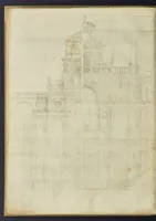 An illustration from Architectvra, oder, Bauung der Antiquen auss dem Vitruuius : woellches sein funff Collummen orden, daer auss mann alle Landts gebreuch vonn Bauuen zu accommodierē : dienstlich fur alle Bawmaystren Maurrer, Stainmetzlen, Schreineren, Bildtshneidren, vnd alle Liebhabernn der Architecturen (1582)