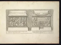 An illustration from Colonna Traiana eretta dal Senato e popolo romano all'imperatore Traiano Augusto nel suo foro in Roma. Scolpita con l'historie della guerra dacica la prima e la seconda espeditione, e vittoria contro il re Decebalo (1672)