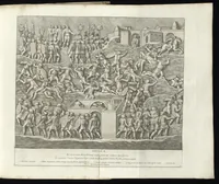An illustration from Veteres arcus Augustorum triumphis insignes, ex reliquiis quae Romae adhuc supersunt : cum imaginibus triumphalibus restituti (1690)