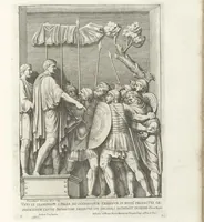 An illustration from Veteres arcus Augustorum triumphis insignes, ex reliquiis quae Romae adhuc supersunt : cum imaginibus triumphalibus restituti (1690)