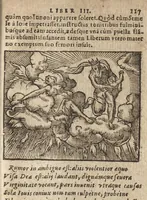 An illustration from Pvb. Ovidii Nasonis Metamorphoseon libri XV : post omnes omnium editiones emendati, & recens cum scholiis in margine, ac breuissimis in singulas quasque fabulas argumentis illustrati, tum artificiosis picturis : in gratiam studiosae iuuentutis, nunc primum editis : cum indice fabularum copiosissimo (1583)