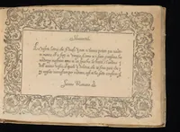 An illustration from Il primo libro di scrivere di Iacomo Romano : dove s'insegna la vera maniera delle cancellaresche corsive, e di tvtte qvelle sorti di lettere che a vn bvon scrittore si appartengono di sapere, & che al presente sono in vso : con li avertimenti et regole, sopra ciascvna sorte di lettera, con le quali ogni mediocre ingegno potrà facilmente da se stesso imparare : con il modo di temperar le penne per dette forti di lettere, & come si deuono tenere in mano, per scriuer bene (1589)