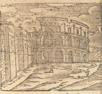 Picture 21 of 35 from Le cose meravigliose dell'alma città di Roma : doue si tratta delle chiese, stationi, reliquie, corpi santi, che vi sono : e diuersi maritaggi di pouere zitelle, che si fanno : con la guida romana, che insegna facilmente à forastieri di ritrouare le cose più notabili di Roma : li nomi de' sommi pontefici, imperatori, & altri principi christiani : con le principali poste d'Italia : con aggiunta d'altre cose fatte da Clemente VIII. Paolo V. e di Vrb. VIII. di F.M. : con le sette merauiglie del mondo, & altre cose notabili (1650), leaf 70