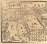 Picture 24 of 35 from Le cose meravigliose dell'alma città di Roma : doue si tratta delle chiese, stationi, reliquie, corpi santi, che vi sono : e diuersi maritaggi di pouere zitelle, che si fanno : con la guida romana, che insegna facilmente à forastieri di ritrouare le cose più notabili di Roma : li nomi de' sommi pontefici, imperatori, & altri principi christiani : con le principali poste d'Italia : con aggiunta d'altre cose fatte da Clemente VIII. Paolo V. e di Vrb. VIII. di F.M. : con le sette merauiglie del mondo, & altre cose notabili (1650), leaf 73