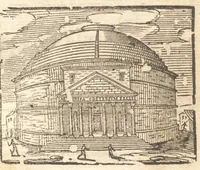 Picture 33 of 35 from Le cose meravigliose dell'alma città di Roma : doue si tratta delle chiese, stationi, reliquie, corpi santi, che vi sono : e diuersi maritaggi di pouere zitelle, che si fanno : con la guida romana, che insegna facilmente à forastieri di ritrouare le cose più notabili di Roma : li nomi de' sommi pontefici, imperatori, & altri principi christiani : con le principali poste d'Italia : con aggiunta d'altre cose fatte da Clemente VIII. Paolo V. e di Vrb. VIII. di F.M. : con le sette merauiglie del mondo, & altre cose notabili (1650), leaf 84