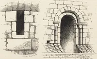 An illustration from An attempt to discriminate the styles of architecture in England : from the Conquest to the Reformation ; with a sketch of the Grecian and Roman orders /by the late Thomas Rickman (1881)