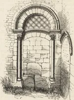 An illustration from An attempt to discriminate the styles of architecture in England : from the Conquest to the Reformation ; with a sketch of the Grecian and Roman orders /by the late Thomas Rickman (1881)