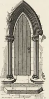 An illustration from An attempt to discriminate the styles of architecture in England : from the Conquest to the Reformation ; with a sketch of the Grecian and Roman orders /by the late Thomas Rickman (1881)