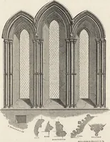 An illustration from An attempt to discriminate the styles of architecture in England : from the Conquest to the Reformation ; with a sketch of the Grecian and Roman orders /by the late Thomas Rickman (1881)
