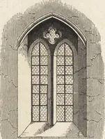 An illustration from An attempt to discriminate the styles of architecture in England : from the Conquest to the Reformation ; with a sketch of the Grecian and Roman orders /by the late Thomas Rickman (1881)