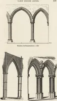 An illustration from An attempt to discriminate the styles of architecture in England : from the Conquest to the Reformation ; with a sketch of the Grecian and Roman orders /by the late Thomas Rickman (1881)