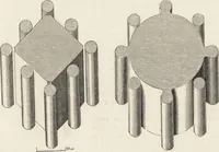 An illustration from An attempt to discriminate the styles of architecture in England : from the Conquest to the Reformation ; with a sketch of the Grecian and Roman orders /by the late Thomas Rickman (1881)