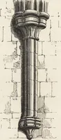 An illustration from An attempt to discriminate the styles of architecture in England : from the Conquest to the Reformation ; with a sketch of the Grecian and Roman orders /by the late Thomas Rickman (1881)