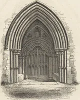 An illustration from An attempt to discriminate the styles of architecture in England : from the Conquest to the Reformation ; with a sketch of the Grecian and Roman orders /by the late Thomas Rickman (1881)