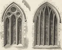 An illustration from An attempt to discriminate the styles of architecture in England : from the Conquest to the Reformation ; with a sketch of the Grecian and Roman orders /by the late Thomas Rickman (1881)