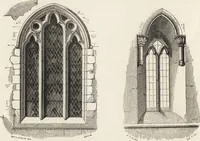 An illustration from An attempt to discriminate the styles of architecture in England : from the Conquest to the Reformation ; with a sketch of the Grecian and Roman orders /by the late Thomas Rickman (1881)