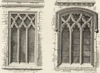 An illustration from An attempt to discriminate the styles of architecture in England : from the Conquest to the Reformation ; with a sketch of the Grecian and Roman orders /by the late Thomas Rickman (1881)