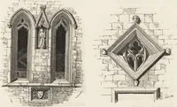 An illustration from An attempt to discriminate the styles of architecture in England : from the Conquest to the Reformation ; with a sketch of the Grecian and Roman orders /by the late Thomas Rickman (1881)