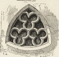 An illustration from An attempt to discriminate the styles of architecture in England : from the Conquest to the Reformation ; with a sketch of the Grecian and Roman orders /by the late Thomas Rickman (1881)