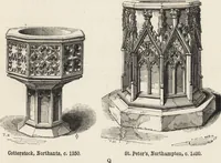 Picture 234 of 323 from An attempt to discriminate the styles of architecture in England : from the Conquest to the Reformation ; with a sketch of the Grecian and Roman orders /by the late Thomas Rickman (1881), leaf 288