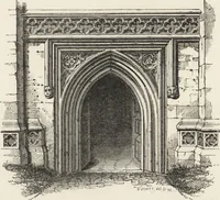 An illustration from An attempt to discriminate the styles of architecture in England : from the Conquest to the Reformation ; with a sketch of the Grecian and Roman orders /by the late Thomas Rickman (1881)