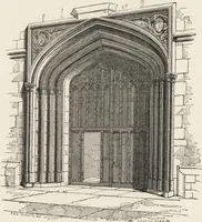 An illustration from An attempt to discriminate the styles of architecture in England : from the Conquest to the Reformation ; with a sketch of the Grecian and Roman orders /by the late Thomas Rickman (1881)