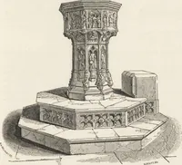 An illustration from An attempt to discriminate the styles of architecture in England : from the Conquest to the Reformation ; with a sketch of the Grecian and Roman orders /by the late Thomas Rickman (1881)