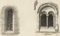 An illustration from An attempt to discriminate the styles of architecture in England : from the Conquest to the Reformation ; with a sketch of the Grecian and Roman orders /by the late Thomas Rickman (1881)