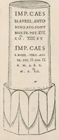 An illustration from Inscriptionvm antiqvarvm quae passim per Europam liber : accessit avctarivm a Ivsto Lipsio (1588)