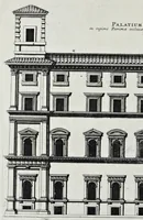 Picture 21 of 42 from Palatiorum Romanorum à celeberrimis sui aevi architectis erectorum pars prima[-tertia] (1694), leaf 119