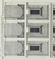 An illustration from Palatiorum Romanorum à celeberrimis sui aevi architectis erectorum pars prima[-tertia] (1694)
