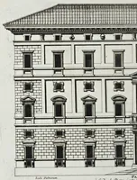 Picture 16 of 42 from Palatiorum Romanorum à celeberrimis sui aevi architectis erectorum pars prima[-tertia] (1694), leaf 91