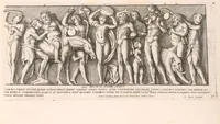 Picture 16 of 29 from Admiranda Romanarum antiquitatum ac veteris sculpturae vestigia : anaglyphico opere elaborata ex marmoreis exemplaribus quae Romae adhuc extant in Capitolio, aedibus hortisque virorum principum ad antiquam elegantiam (1693), leaf 102