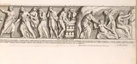 Picture 23 of 29 from Admiranda Romanarum antiquitatum ac veteris sculpturae vestigia : anaglyphico opere elaborata ex marmoreis exemplaribus quae Romae adhuc extant in Capitolio, aedibus hortisque virorum principum ad antiquam elegantiam (1693), leaf 146