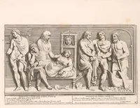Picture 27 of 29 from Admiranda Romanarum antiquitatum ac veteris sculpturae vestigia : anaglyphico opere elaborata ex marmoreis exemplaribus quae Romae adhuc extant in Capitolio, aedibus hortisque virorum principum ad antiquam elegantiam (1693), leaf 156