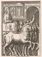 Picture 3 of 29 from Admiranda Romanarum antiquitatum ac veteris sculpturae vestigia : anaglyphico opere elaborata ex marmoreis exemplaribus quae Romae adhuc extant in Capitolio, aedibus hortisque virorum principum ad antiquam elegantiam (1693), leaf 20